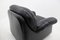 Vintage Black Leather Lounge Chairs, 1970s, Set of 2, Image 9