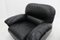 Vintage Black Leather Lounge Chairs, 1970s, Set of 2, Image 8