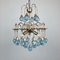 Lustre Ball Cascade Vintage en Laiton & 25 Boule en Verre Murano, Italie 2