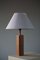 Lámpara de mesa danesa moderna de palisandro, años 60, Imagen 1