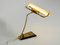 Mid-Century Modern Brass Desk Lamp with Acrylic Glass Lampshade, 1950s, Image 5