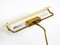 Mid-Century Modern Brass Desk Lamp with Acrylic Glass Lampshade, 1950s 9