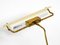 Mid-Century Modern Brass Desk Lamp with Acrylic Glass Lampshade, 1950s, Image 9