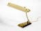 Mid-Century Modern Brass Desk Lamp with Acrylic Glass Lampshade, 1950s 2