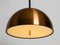 Space Age Pendant Lamp with Copper Lampshade from Staff, 1970s 4