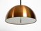 Space Age Pendant Lamp with Copper Lampshade from Staff, 1970s 3
