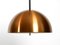 Space Age Pendant Lamp with Copper Lampshade from Staff, 1970s 2