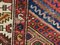 Tapis Zanjan Tribal Rouge et Bleu Vintage, 1950s 9