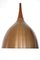 Lámpara colgante danesa de cobre al estilo de Fog & Mørup, años 60, Imagen 1
