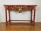 Antique German Church Console Table with Decorative Wood Carving, 19th Century 1