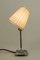 Lampe de Bureau Art Déco en Laiton Plaqué Nickel avec Abat-Jour en Tissu, 1920s 4