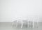 Panche e sedie dipinte di bianco, anni '60, set di 4, Immagine 26