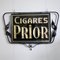 Insegna pubblicitaria d'attaccatura del sigaro dipinta inverso double vintage, Immagine 1