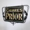 Insegna pubblicitaria d'attaccatura del sigaro dipinta inverso double vintage, Immagine 7