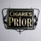 Vintage Double Sided Reverse Painted Cigar Hanging Advertising Sign, Image 5