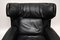Vintage Leather Reclining Armchair and Stool Set, 1960s, Image 8