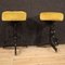 Italian Iron and Velvet Stools, 1970s, Set of 2, Image 11