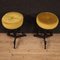 Italian Iron and Velvet Stools, 1970s, Set of 2, Image 12