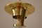 Jugendstil Deckenlampe mit Schirm aus Opalglas & teilweise gehämmert, 1907 4