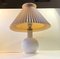 Table Lamp in White Opaline Glass from Holmegaard, 1970s 2