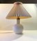 Lampe de Bureau en Verre Opalin Blanc de Holmegaard, 1970s 1