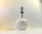 Table Lamp in White Opaline Glass from Holmegaard, 1970s, Image 4