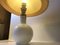 Table Lamp in White Opaline Glass from Holmegaard, 1970s 3