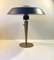 Vintage Petrol Blue Brass Table Lamp from DLJ, 1960s 8