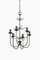 Vintage Iron Swedish Chandelier, 1950s, Image 4