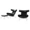 Model Ej-100 Easy Chair and Stool by Hans Wegner for Erik Jorgensen, Set of 2, Image 1