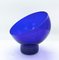 Blue Italian Murano Art Glass Footed Bowl Vase, 1970s 5