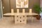 French Travertine Dining Table Or Conference Table, 1980s, Image 11