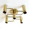 Sculptural Brass 5-Light Ceiling Or Wall Flushmount from Leola, 1970s 4