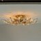 Paar italienischer Stilkronen Wandlampen aus Kristallglas & Vergoldetem Messing 17