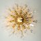 Applique Flushmount in cristallo e stilkronen in ottone dorato, Italia, Immagine 3