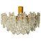 Large Glass Flushmount or Chandelier by J.T. Kalmar, 1960s 1