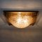 Large Textured Glass Flush Mount Or Wall Light from Kalmar, 1960s 12