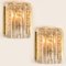Large Structured Blown Glass and Brass Wall Sconce from Doria, 1960s, Image 8