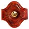 Large Red Ceramic Wall Light, 1960s, Image 9