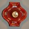 Large Red Ceramic Wall Light, 1960s, Image 2