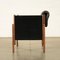 Armchair in Stained Beech & Leatherette, 1960s 9