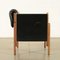 Armchair in Stained Beech & Leatherette, 1960s 3