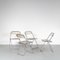 Plia Folding Chairs by Jean Carlo Piretti for Castelli, 1970s, Set of 4 3