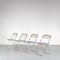 Plia Folding Chairs by Jean Carlo Piretti for Castelli, 1970s, Set of 4, Image 6