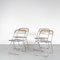 Plia Folding Chairs by Jean Carlo Piretti for Castelli, 1970s, Set of 4, Image 4