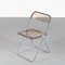 Plia Folding Chairs by Jean Carlo Piretti for Castelli, 1970s, Set of 4, Image 7