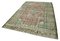 Green Vintage Turkish Area Rug 3