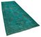 Tapis de Couloir Turque Vintage Turquoise Surdiolé 2