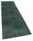 Tapis de Couloir Vintage Reteint Vert 2