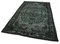 Vintage Black Overdyed Rug, Image 3